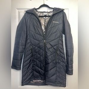 Columbia Women's Heavenly™ Long Hooded Jacket, Black, Size: Small